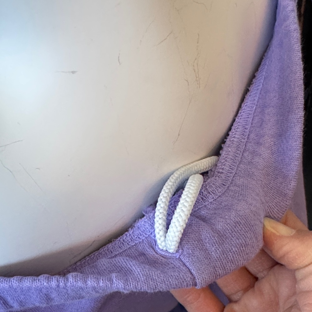 Michael Lauren Purple Ruffle Jogging Pants - Picture 4 of 8